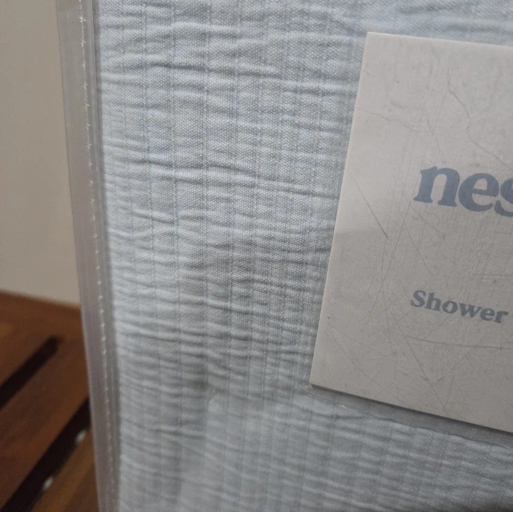 Nestwell Light Blue Shower Curtain NEW